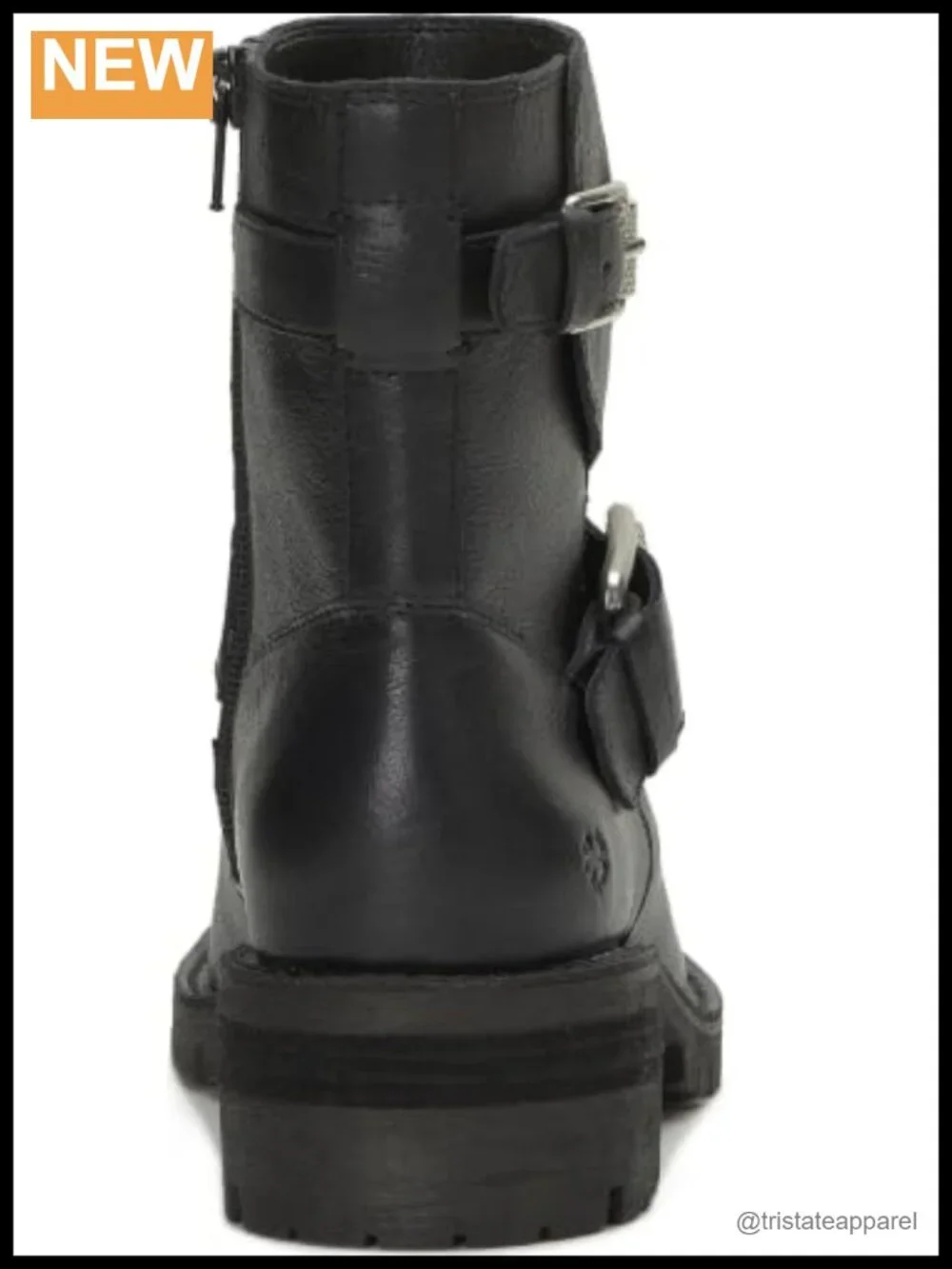 Lucky Brand Taini Women's Ankle Motorcycle Bootie Leather Zip Block Heel